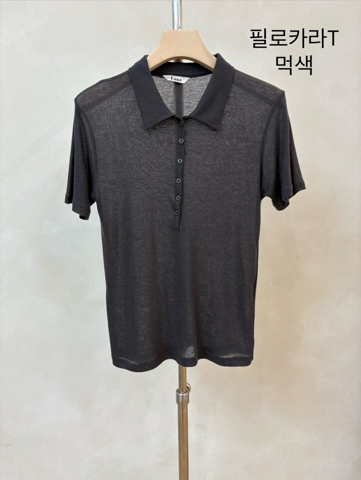 LAKE-A/KONI韓國直郵女裝新品26夏季時尚人氣熱賣職業T恤Lake Side/KONIT恤圖色6墨色