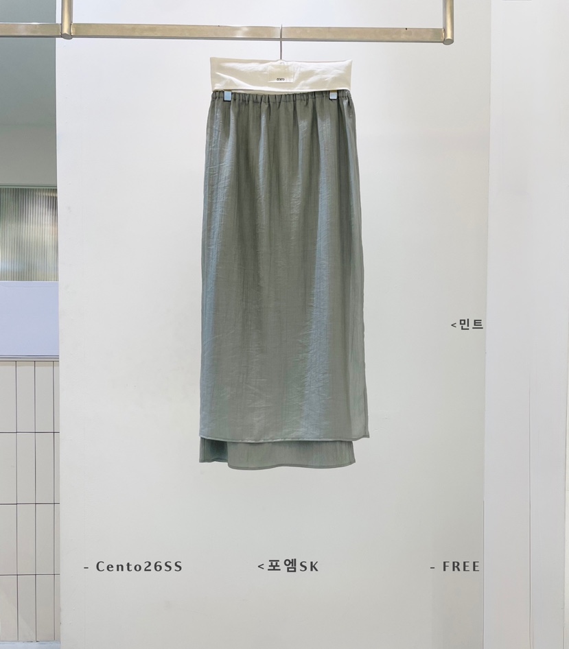 CENTO韓國東大門代購女士新品推薦職業人氣熱賣時尚休閑長裙CENTO長裙圖色2
