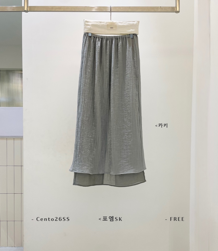 CENTO韓國東大門代購女士新品推薦職業人氣熱賣時尚休閑長裙CENTO長裙圖色3