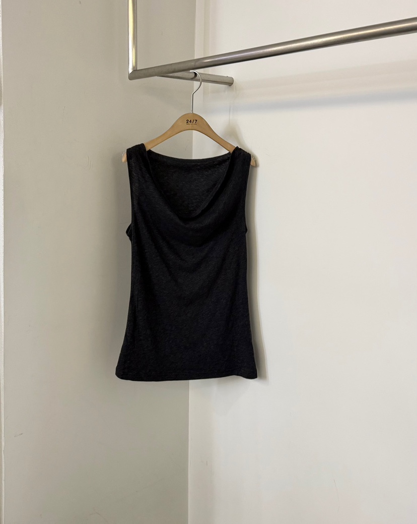 TWENTY FOUR SEVEN24-7東大門實拍韓國女裝新品休閑吊帶背心褶皺TEWNTY FOUR SEVEN24-7吊帶/背心圖色3