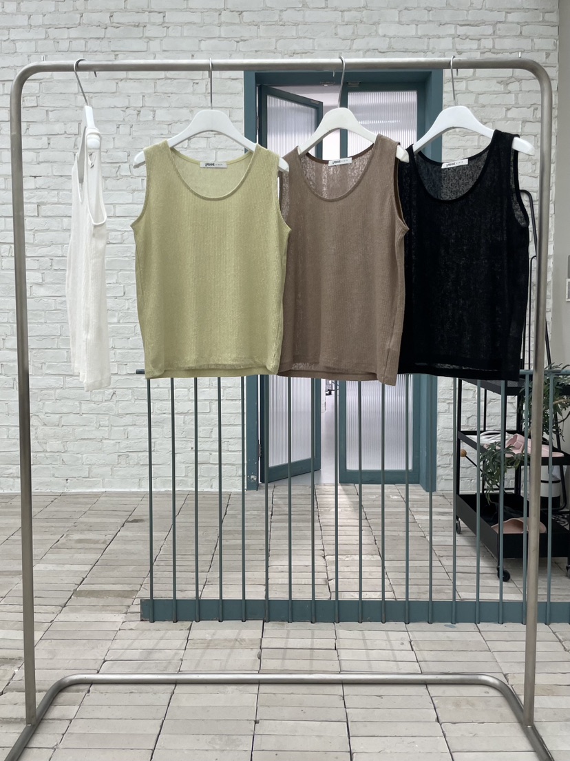 URBANE cloth韓國直郵實拍女裝新款休閑26春夏吊帶背心亞麻URBANE cloth吊帶/背心