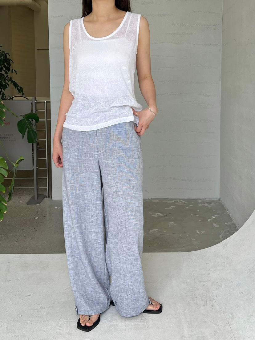 URBANE cloth韓國直郵實拍女裝新款休閑26春夏吊帶背心亞麻URBANE cloth吊帶/背心