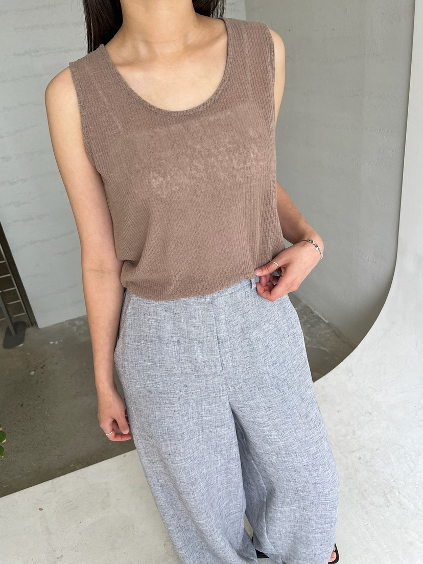 URBANE cloth韓國直郵實拍女裝新款休閑26春夏吊帶背心亞麻URBANE cloth吊帶/背心