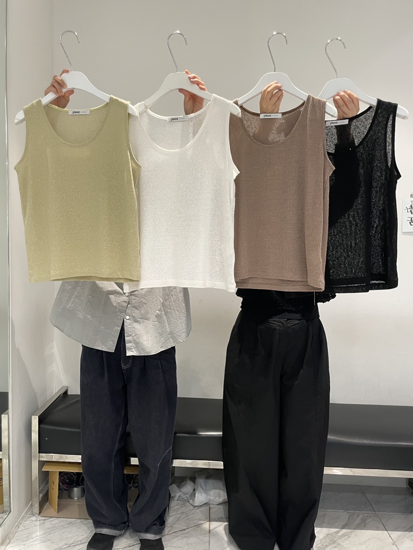 URBANE cloth韓國直郵實拍女裝新款休閑26春夏吊帶背心亞麻URBANE cloth吊帶/背心