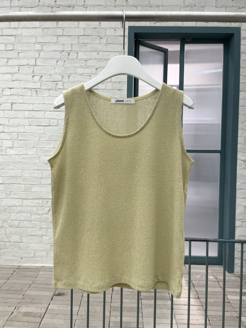URBANE cloth韓國直郵實拍女裝新款休閑26春夏吊帶背心亞麻URBANE cloth吊帶/背心圖色2