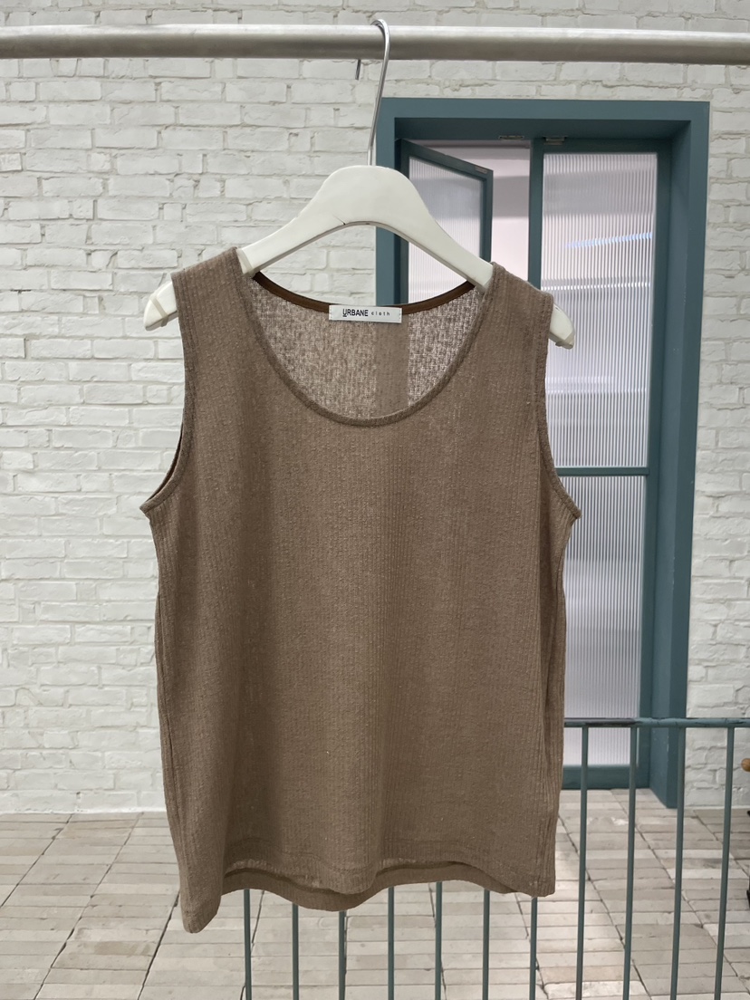 URBANE cloth韓國直郵實拍女裝新款休閑26春夏吊帶背心亞麻URBANE cloth吊帶/背心圖色3