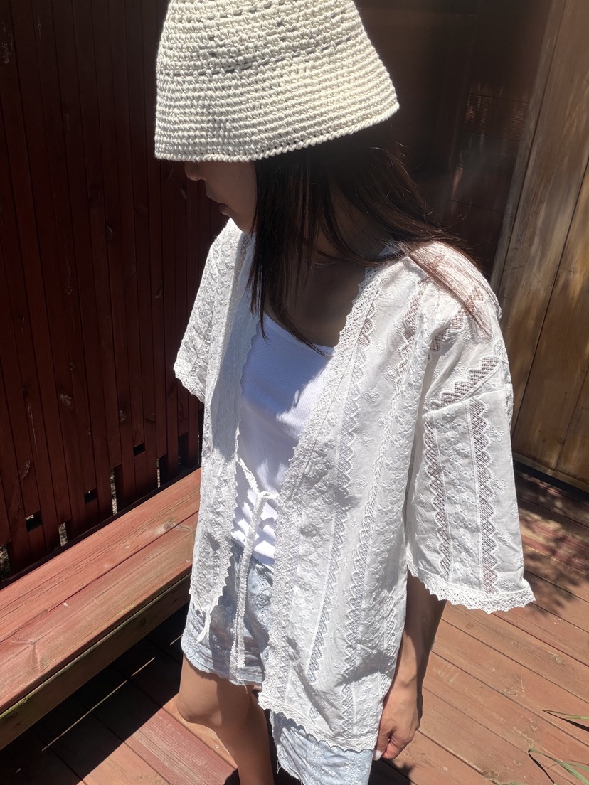 FRANC—L韓國東大門代購女裝新款人氣熱賣26夏季襯衫蕾絲衫FRANC襯衫/蕾絲衫圖色1