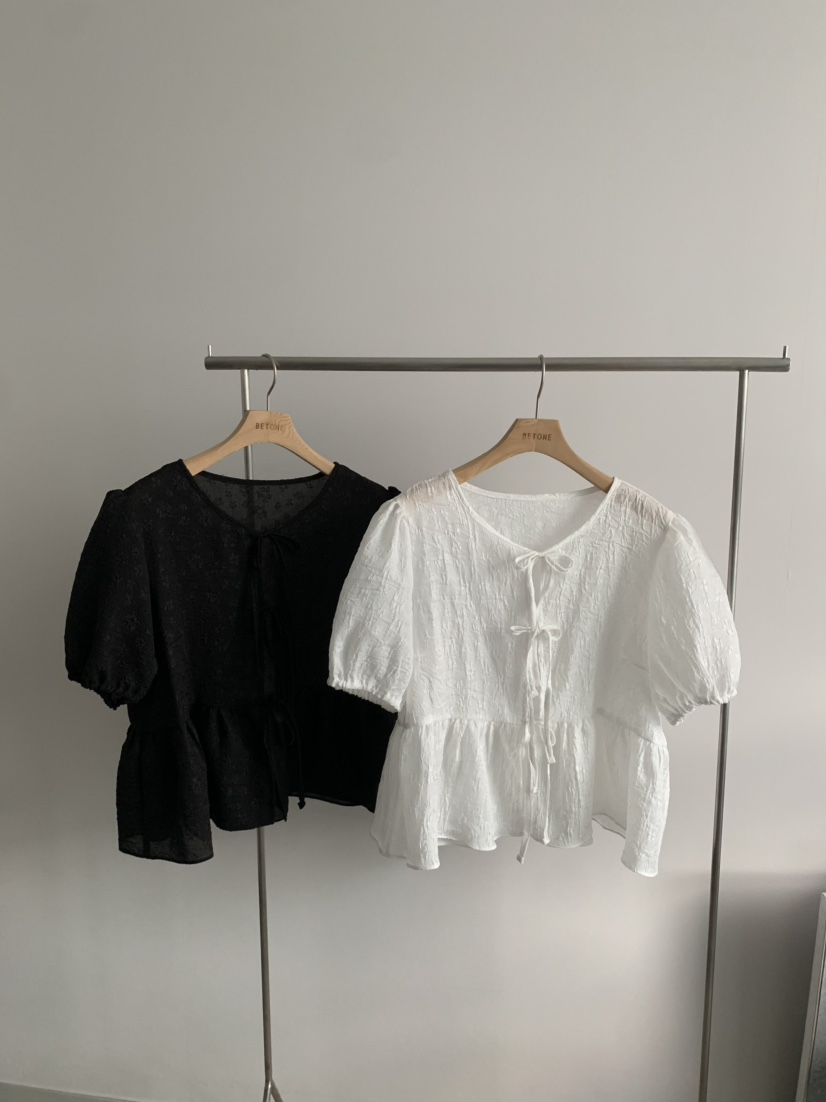 BETONE韓國東大門直郵女裝新品時尚26夏季職業襯衫蕾絲衫BETONE襯衫/蕾絲衫