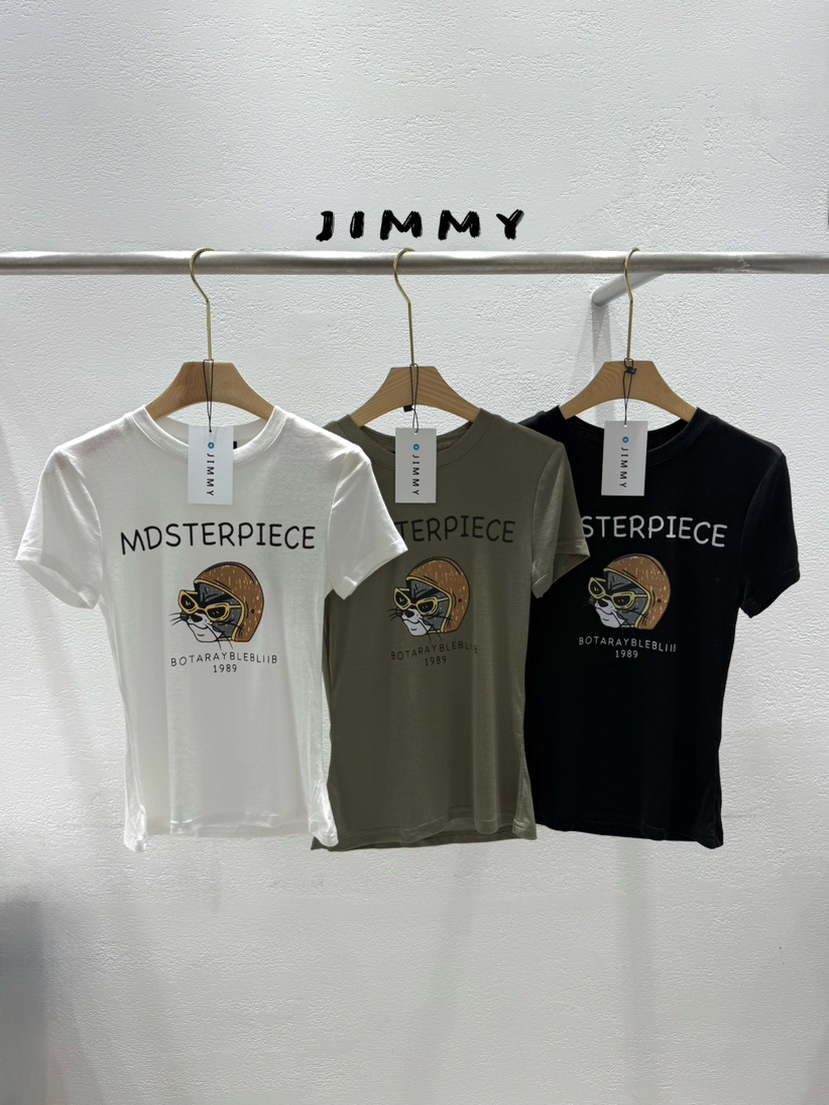 JIMMY韓國東大門直郵女士新款26夏季推薦人氣職業時尚T恤JIMMY/REMAKET恤