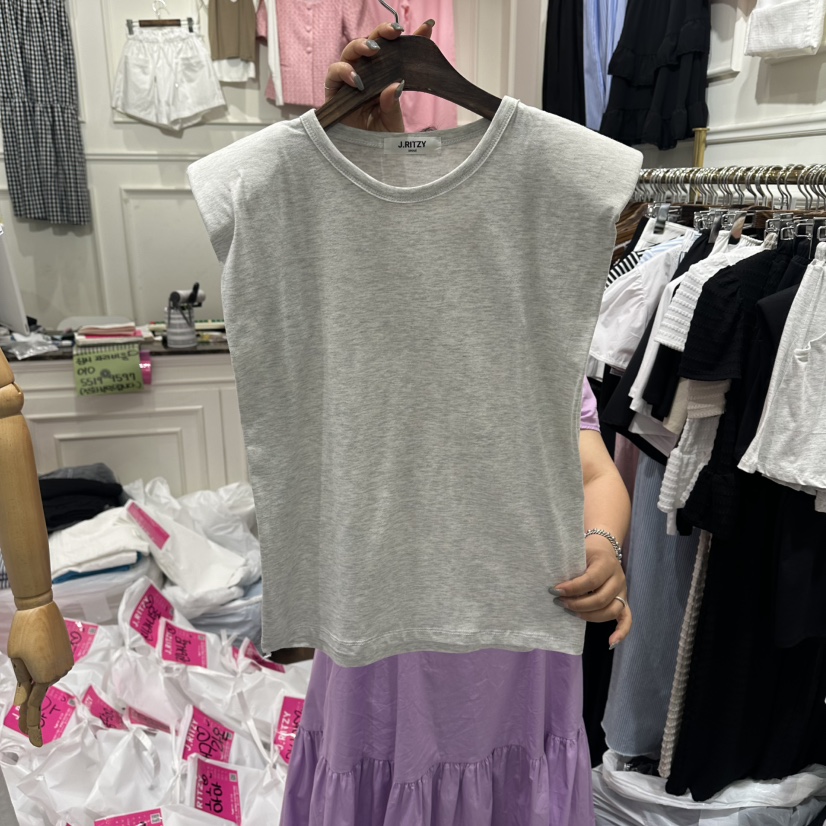 J.RITZY韓國東大門直郵女士新款熱賣休閑職業26春夏吊帶背心J.RITZY吊帶/背心圖色2