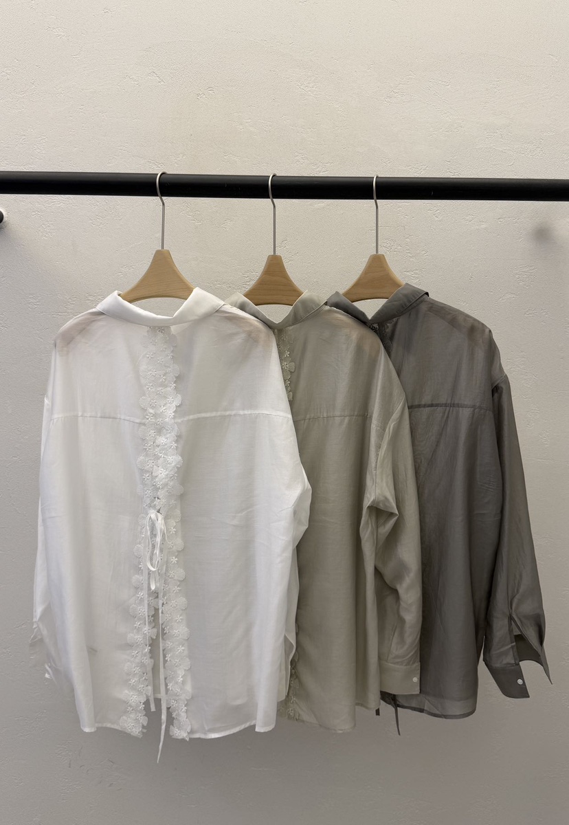 AUTUMN BEIGE-Q韓國代購女士新款職業26夏季襯衫蕾絲衫A.b/AUTUMN BEIGE襯衫/蕾絲衫