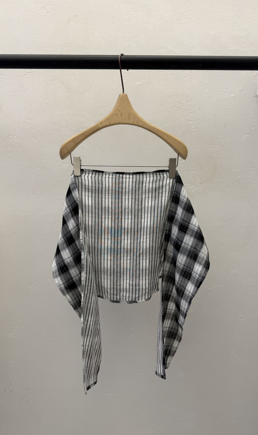 AUTUMN BEIGE-Q韓國東大門代購女士新款推薦吊帶背心格子A.b/AUTUMN BEIGE吊帶/背心