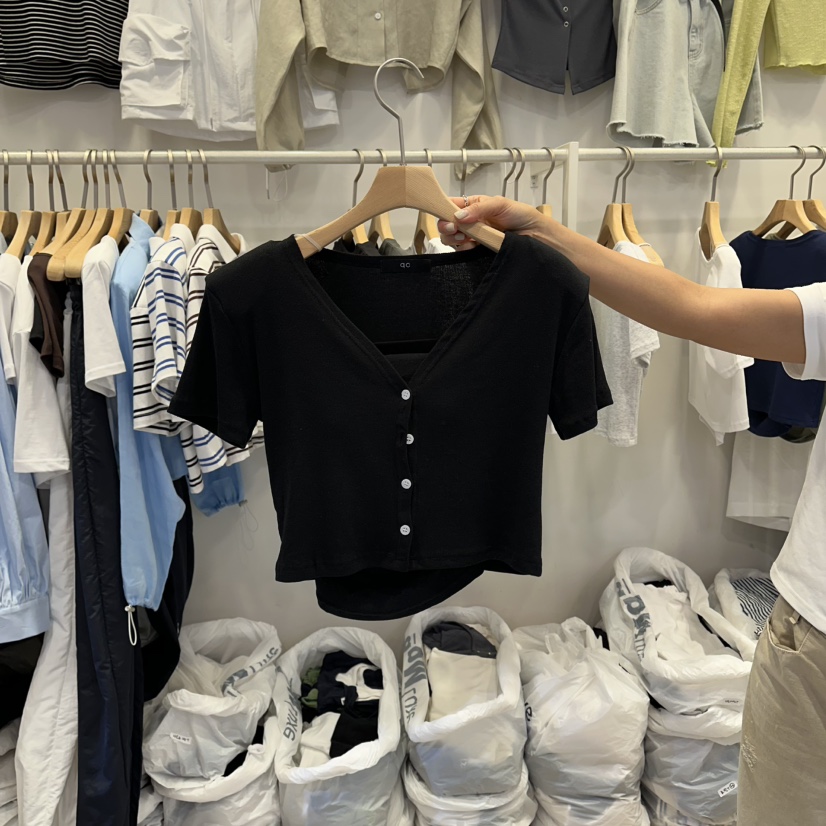 Q C韓國直郵實拍女裝新品26夏季人氣推薦套裝羊毛套裝開襟Republlc of qc套裝圖色4