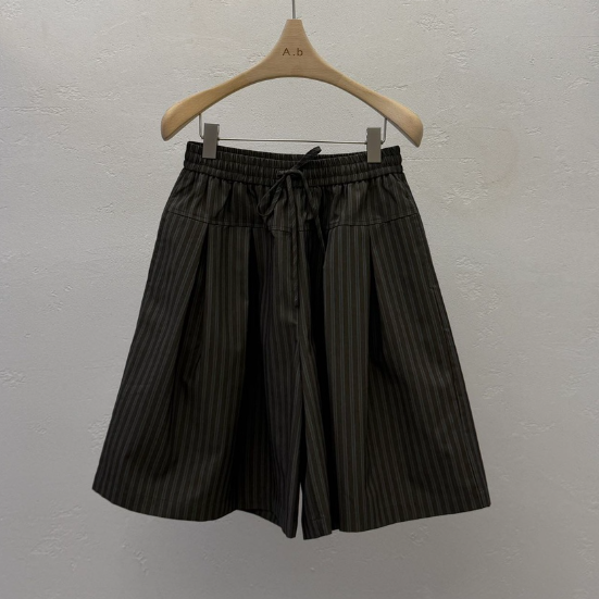 AUTUMN BEIGE-Q韓國直郵實拍女裝新品26春夏職業短褲條紋A.b/AUTUMN BEIGE短褲圖色1