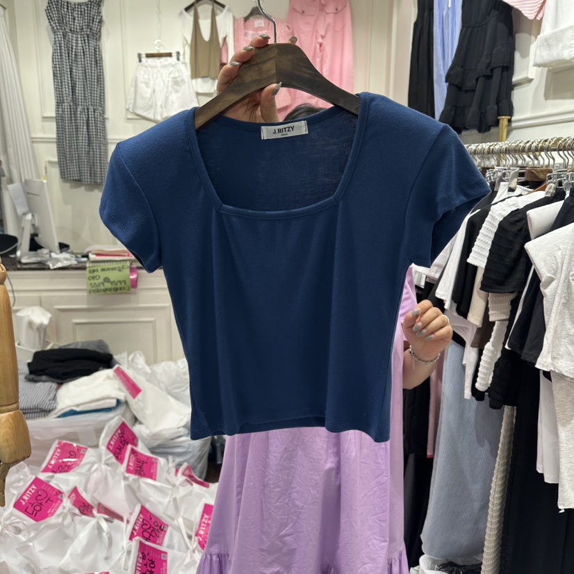 J.RITZY韓國直郵實拍女裝新品時尚26春夏熱賣休閑人氣T恤J.RITZYT恤圖色2