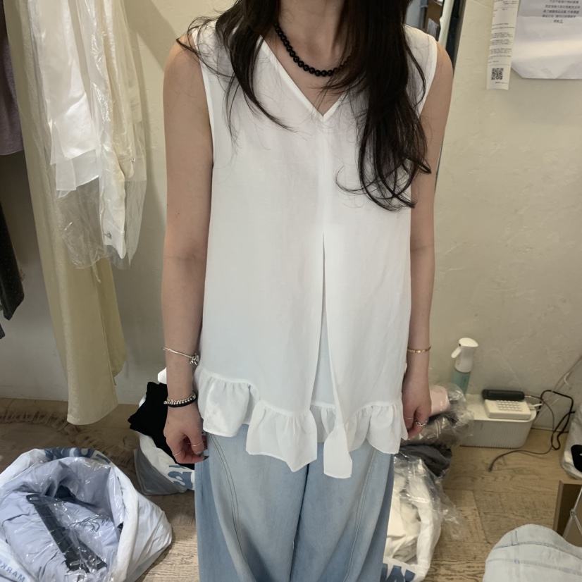 W AND J韓國直郵女裝新款26春夏26夏季休閑人氣吊帶背心W AND J吊帶/背心圖色2