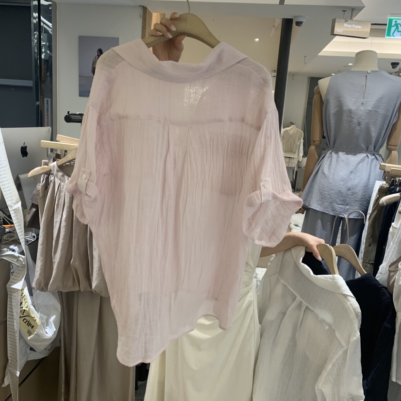 W AND J韓國直郵女士新品26春夏推薦職業休閑襯衫蕾絲衫W AND J襯衫/蕾絲衫