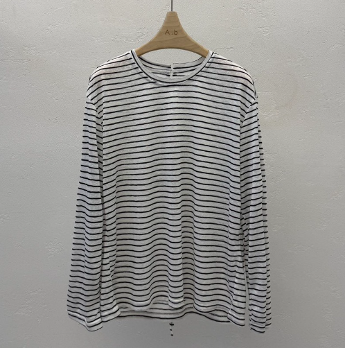 AUTUMN BEIGE-Q韓國東大門直郵女裝新款職業長袖T恤條紋A.b/AUTUMN BEIGE長袖T恤圖色1