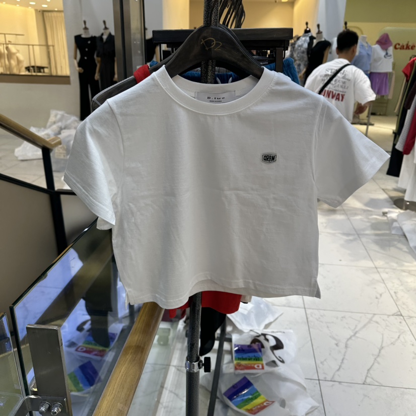 A2/D2東大門實拍韓國女士新品時尚人氣休閑熱賣26春夏T恤抽繩A2/D2T恤圖色1