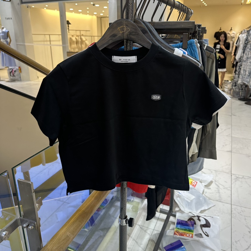 A2/D2東大門實拍韓國女士新品時尚人氣休閑熱賣26春夏T恤抽繩A2/D2T恤圖色2