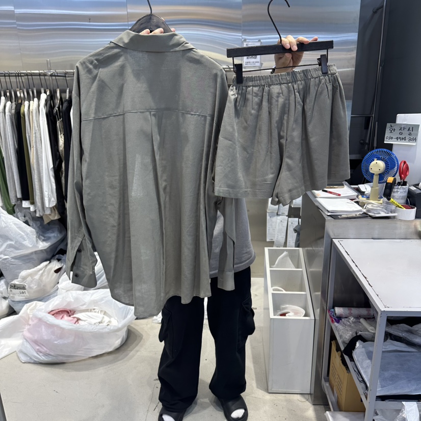 A2/D2韓國東大門直郵女裝新品26夏季休閑時尚套裝套裝亞麻A2/D2套裝