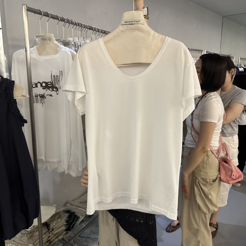 DOUBLE STANDARD/LE SMOKING/MAISONSTAFF韓國東大門直郵女士新品26春夏T恤MAISONSTAFFT恤圖色1