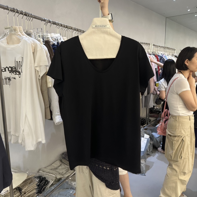 DOUBLE STANDARD/LE SMOKING/MAISONSTAFF韓國東大門直郵女士新品26春夏T恤MAISONSTAFFT恤圖色2