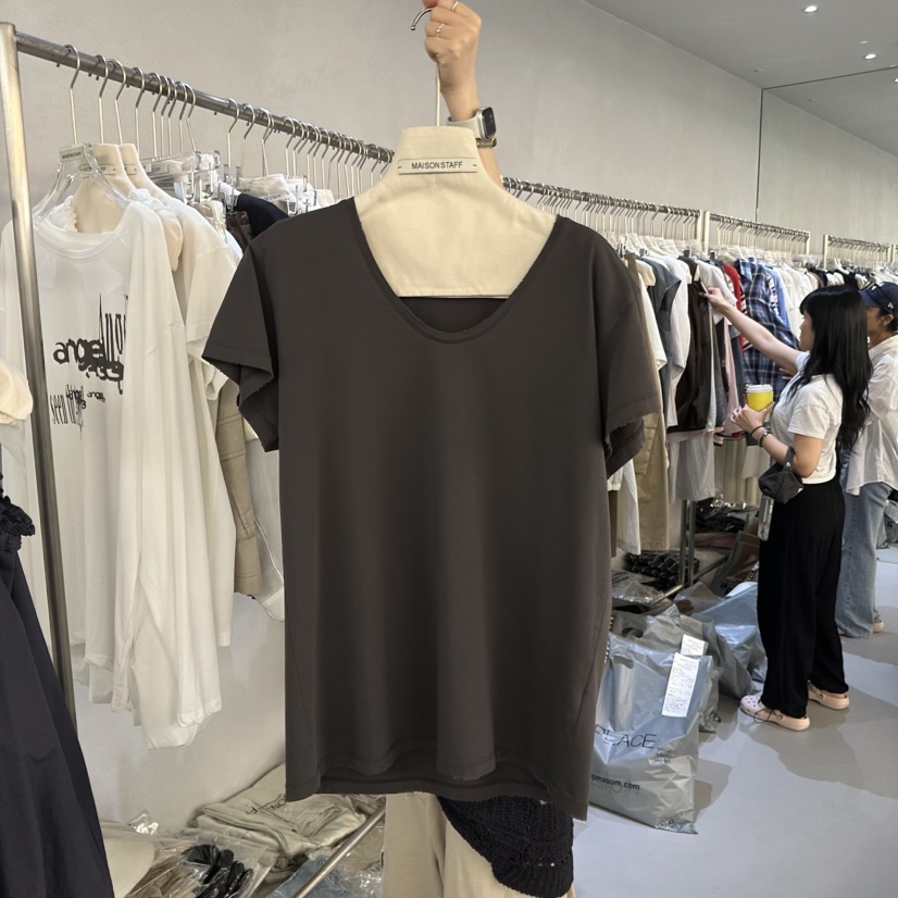 DOUBLE STANDARD/LE SMOKING/MAISONSTAFF韓國東大門直郵女士新品26春夏T恤MAISONSTAFFT恤圖色3