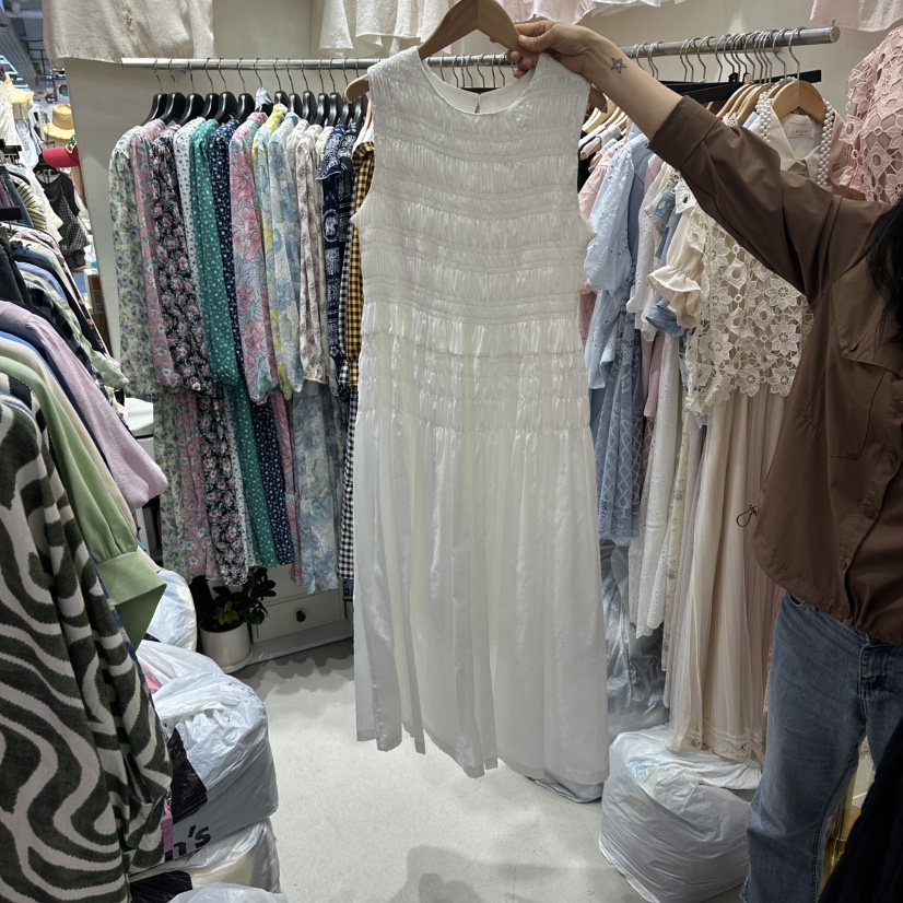 BIKINI韓國代購女裝新品職業休閑熱賣時尚人氣連衣裙亞麻布BIKINI連衣裙圖色1