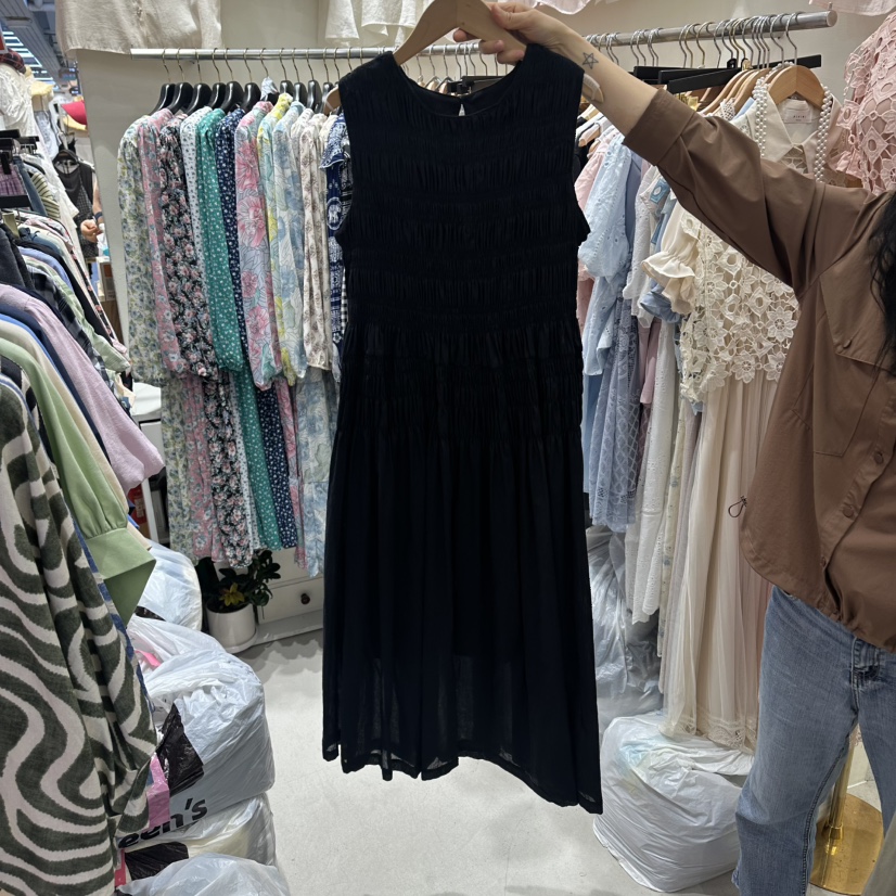 BIKINI韓國代購女裝新品職業休閑熱賣時尚人氣連衣裙亞麻布BIKINI連衣裙圖色3