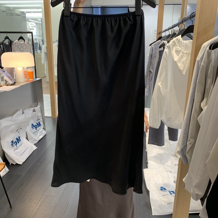 OBJECT韓國直郵女士新品時尚休閑26春夏推薦熱賣長裙緞帶SOBJECT長裙