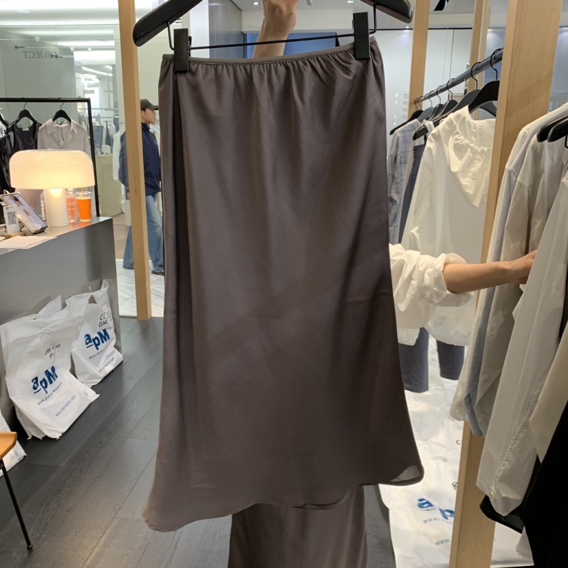 OBJECT韓國直郵女士新品時尚休閑26春夏推薦熱賣長裙緞帶SOBJECT長裙圖色2