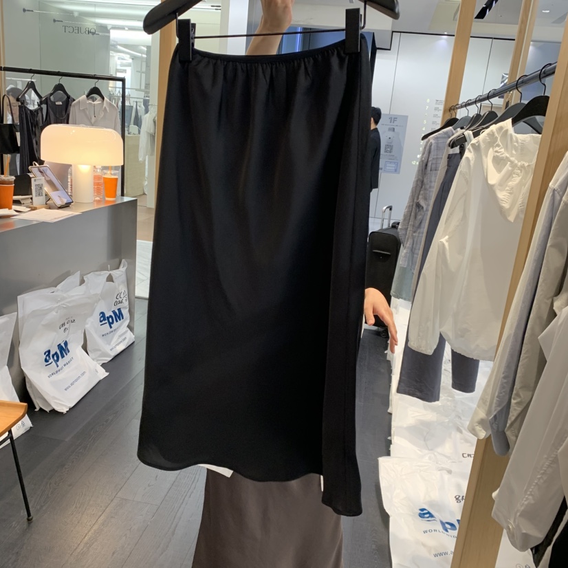 OBJECT韓國直郵女士新品時尚休閑26春夏推薦熱賣長裙緞帶SOBJECT長裙圖色3