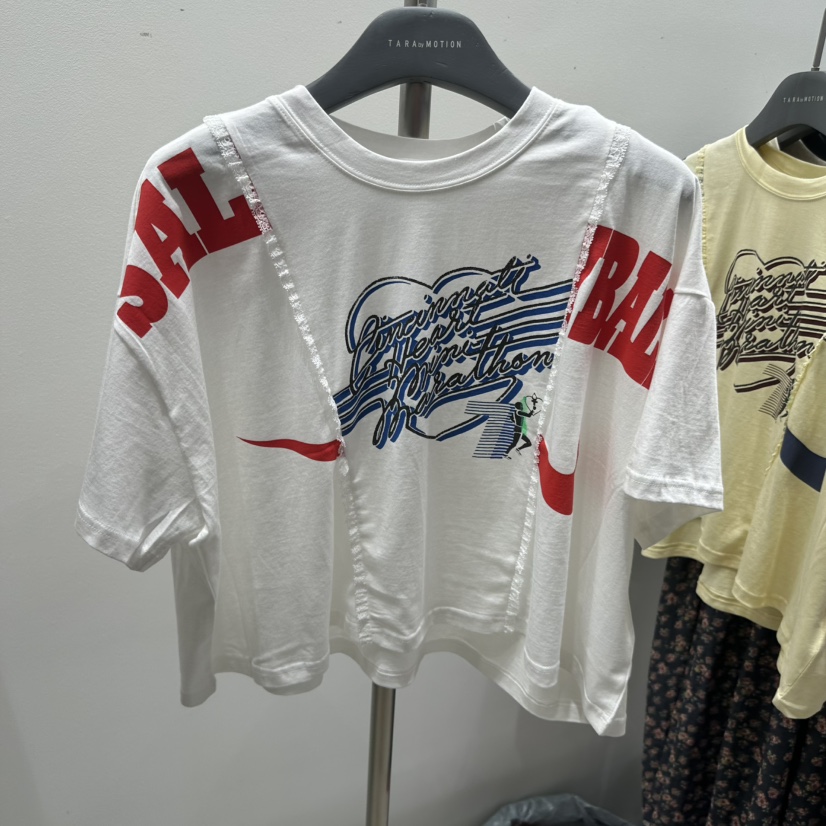 TARABY MOTION韓國直郵女裝新品26夏季職業熱賣T恤復古鏤空TARABY MOTIONT恤圖色2