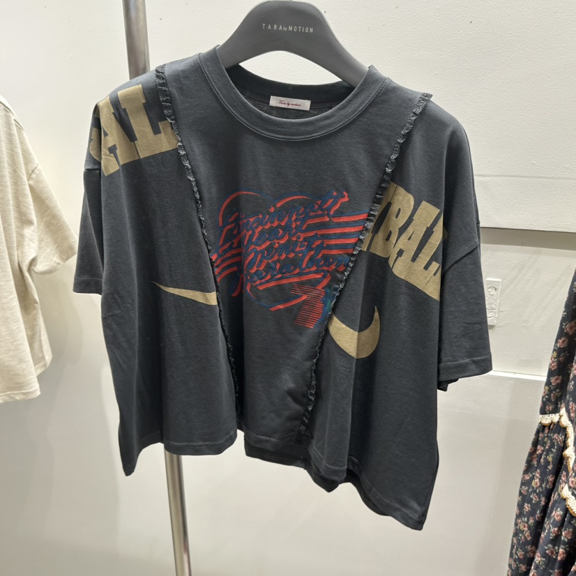 TARABY MOTION韓國直郵女裝新品26夏季職業熱賣T恤復古鏤空TARABY MOTIONT恤圖色5