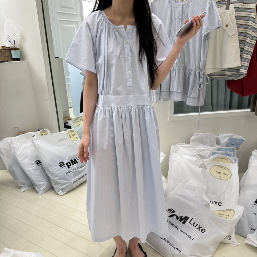OURMOMENT韓國東大門直郵女裝新款26春夏時尚休閑熱賣連衣裙OURMOMENT連衣裙圖色2