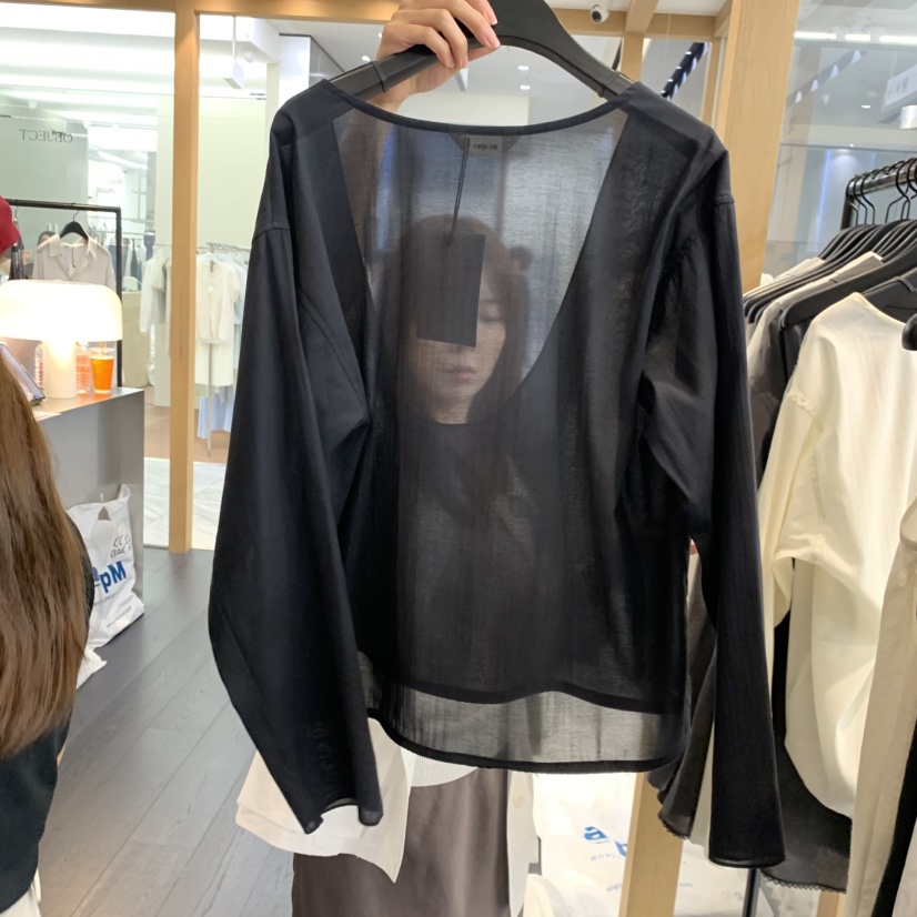 OBJECT韓國東大門直郵女裝新品推薦休閑26春夏襯衫蕾絲衫LOBJECT襯衫/蕾絲衫