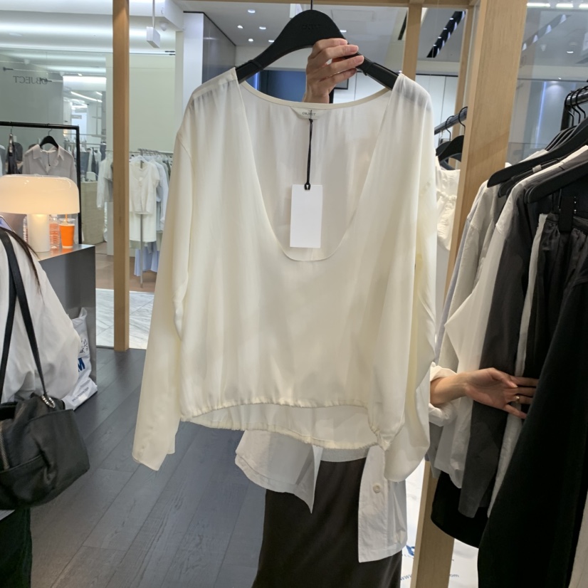 OBJECT韓國東大門直郵女裝新品推薦休閑26春夏襯衫蕾絲衫LOBJECT襯衫/蕾絲衫圖色1