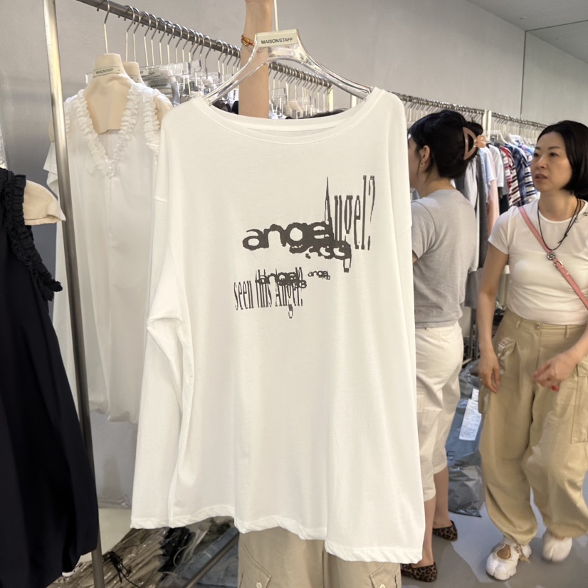 DOUBLE STANDARD/LE SMOKING/MAISONSTAFF韓國直郵女裝新品熱賣長袖T恤MAISONSTAFF長袖T恤圖色1