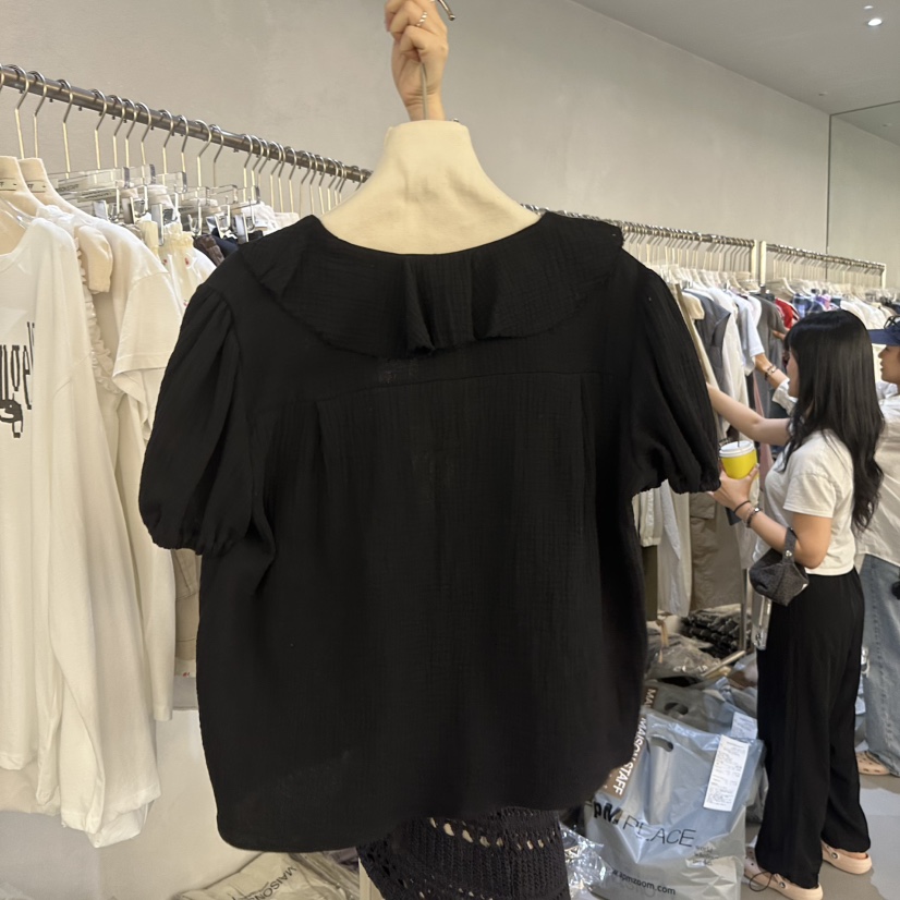 DOUBLE STANDARD/LE SMOKING/MAISONSTAFF韓國直郵女士新品人氣襯衫蕾絲衫MAISONSTAFF襯衫/蕾絲衫