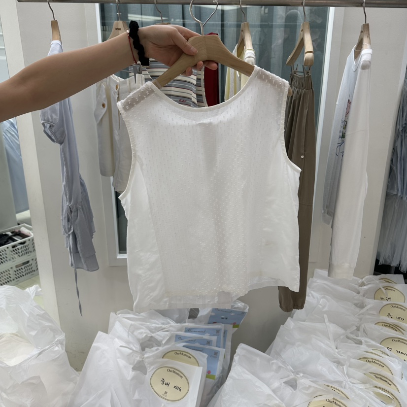 OURMOMENT韓國代購女裝新品26夏季26春夏人氣職業吊帶背心OURMOMENT吊帶/背心