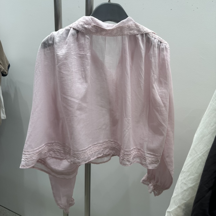TARABY MOTION韓國代購女裝新品26春夏職業襯衫蕾絲衫蕾絲TARABY MOTION襯衫/蕾絲衫