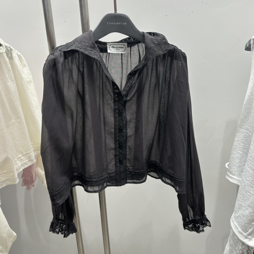 TARABY MOTION韓國代購女裝新品26春夏職業襯衫蕾絲衫蕾絲TARABY MOTION襯衫/蕾絲衫圖色3