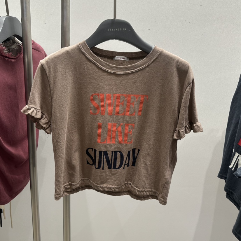 TARABY MOTION韓國東大門直郵女士新品熱賣推薦26夏季T恤TARABY MOTIONT恤圖色4