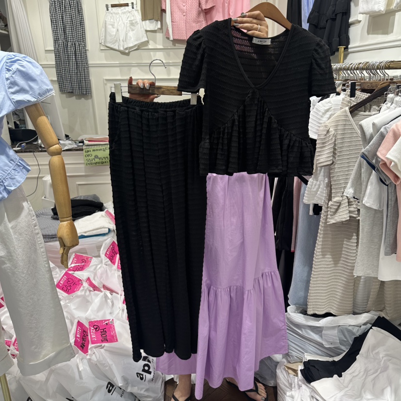 J.RITZY韓國直郵女士新款時尚熱賣職業休閑26夏季套裝套裝J.RITZY套裝圖色2