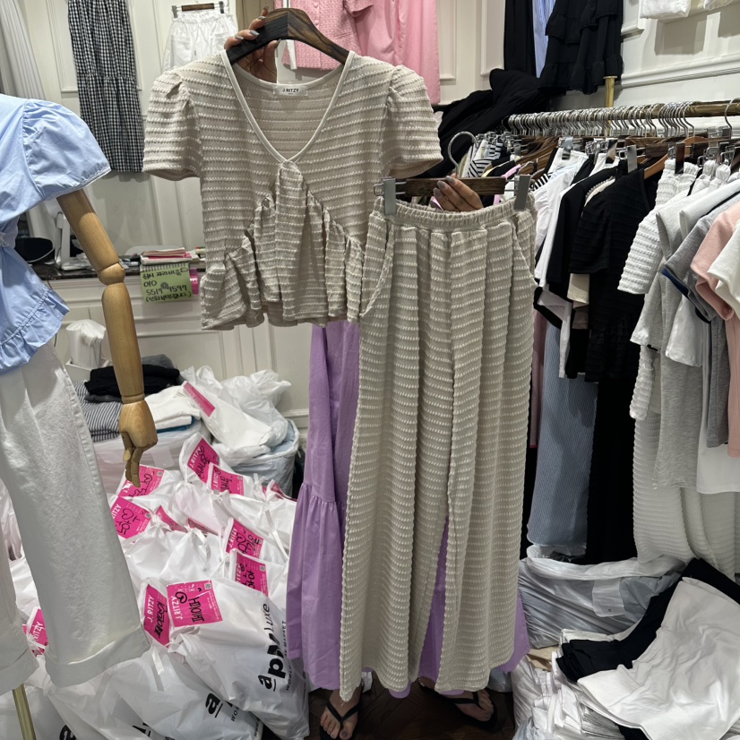 J.RITZY韓國直郵女士新款時尚熱賣職業休閑26夏季套裝套裝J.RITZY套裝圖色3