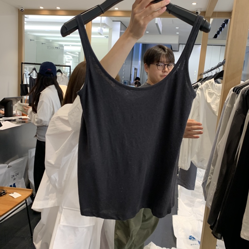OBJECT東大門實拍韓國女裝新款26夏季人氣推薦休閑吊帶背心OBJECT吊帶/背心圖色2