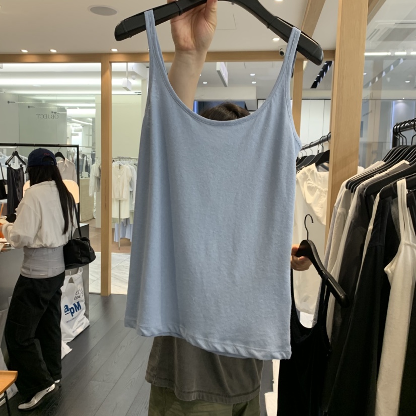 OBJECT東大門實拍韓國女裝新款26夏季人氣推薦休閑吊帶背心OBJECT吊帶/背心圖色3