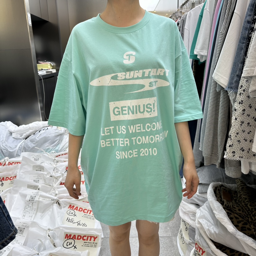 MADCITY/SAGAFURS韓國直郵女士新款時尚熱賣26春夏休閑T恤MADCITY/SAGAFURST恤圖色2