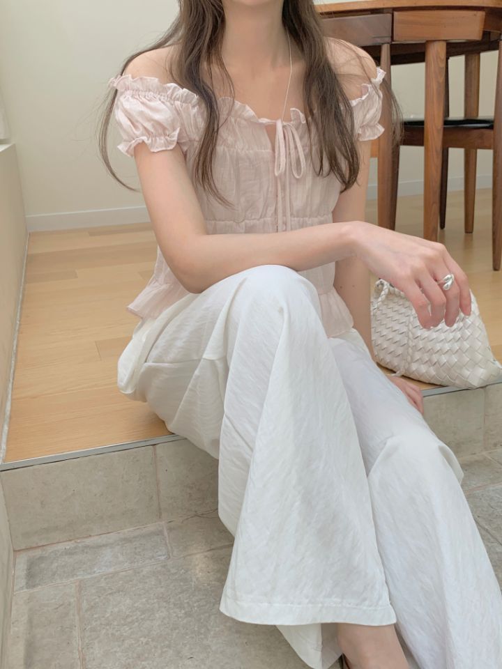 CRONG韓國東大門代購女裝新款熱賣休閑職業時尚襯衫蕾絲衫CRONG襯衫/蕾絲衫